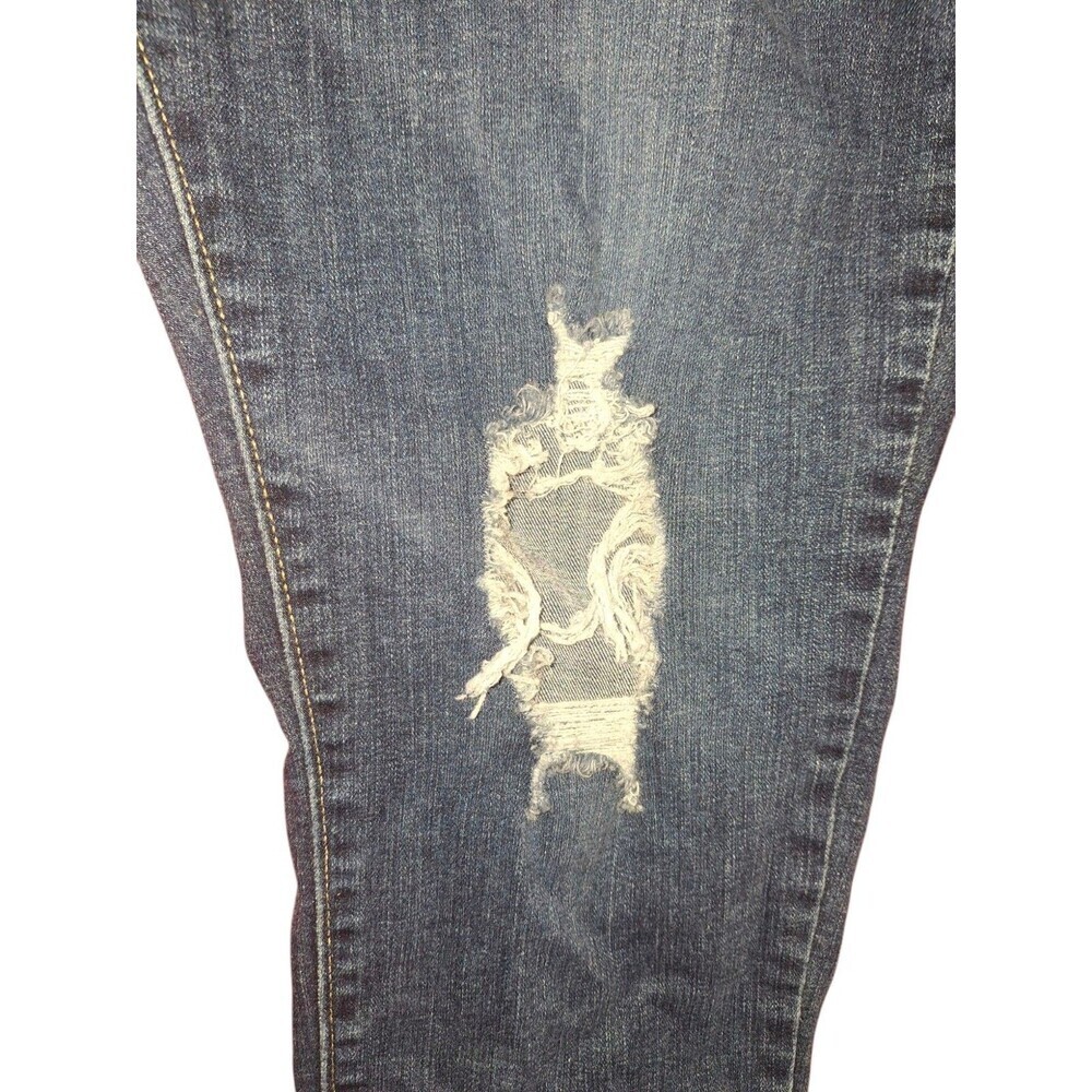 LEVI'S 711 Womens Skinny Fit Size 16 Mid Rise Stretch Jeans Indigo Dark Wash - Picture 4 of 7